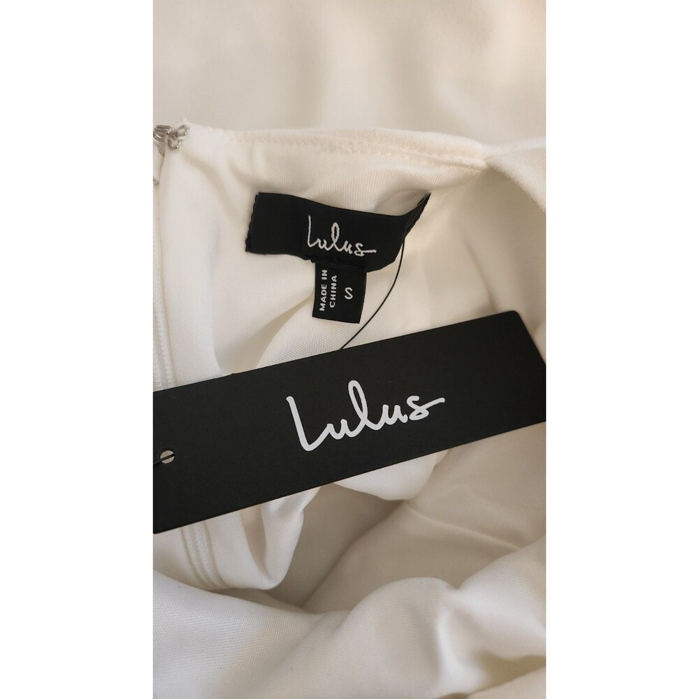 Lulu's White Mini Dress - Picture 5 of 7